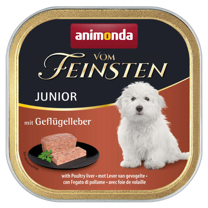 animonda Hunde-Nassfutter Vom Feinsten Junior Geflügelleber